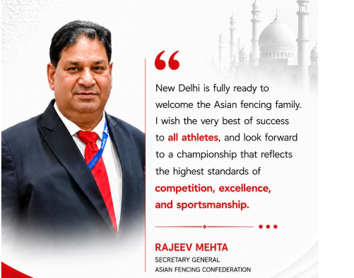 New Delhi Ready to Welcome Asian Fencing Family for 2026 Asian Fencing Championships